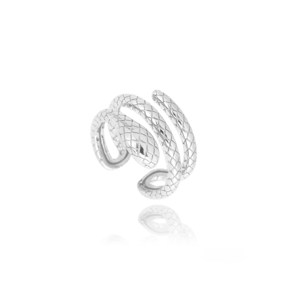 Anello Serpente Bianco