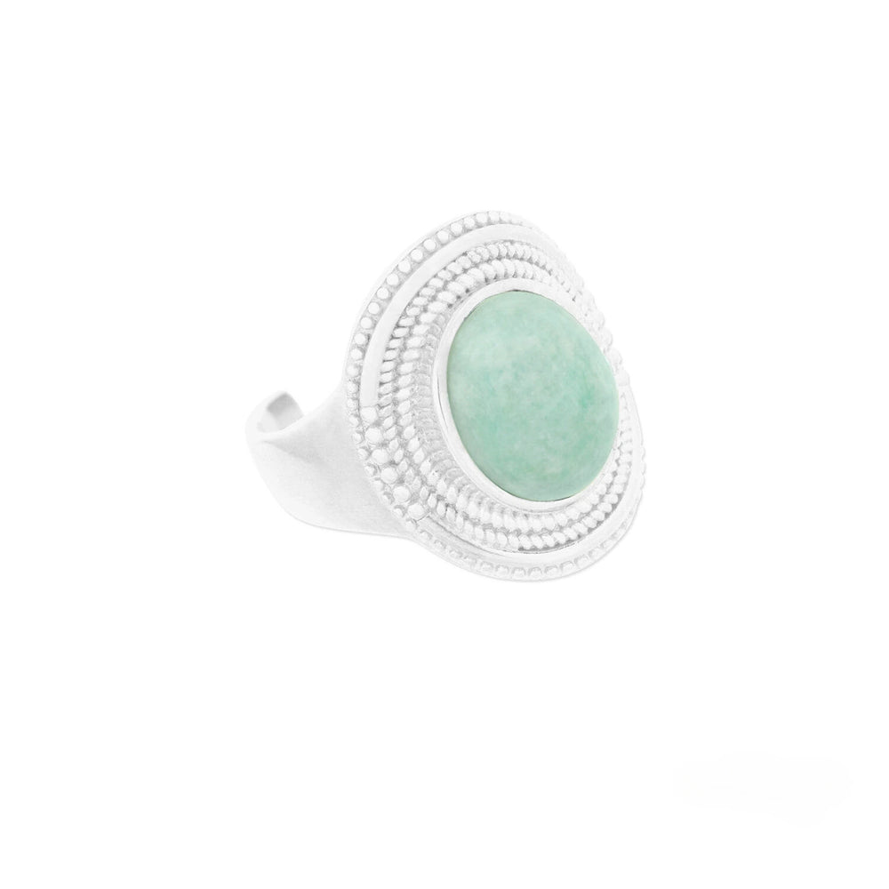 Anello Acquamarina Bianco