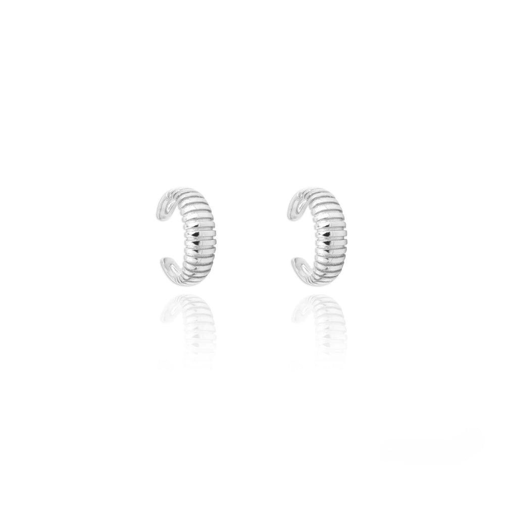 Earcuff Lavorato Bianco